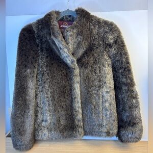 Vintage Jordache Women's Teddy Jacket - Brown